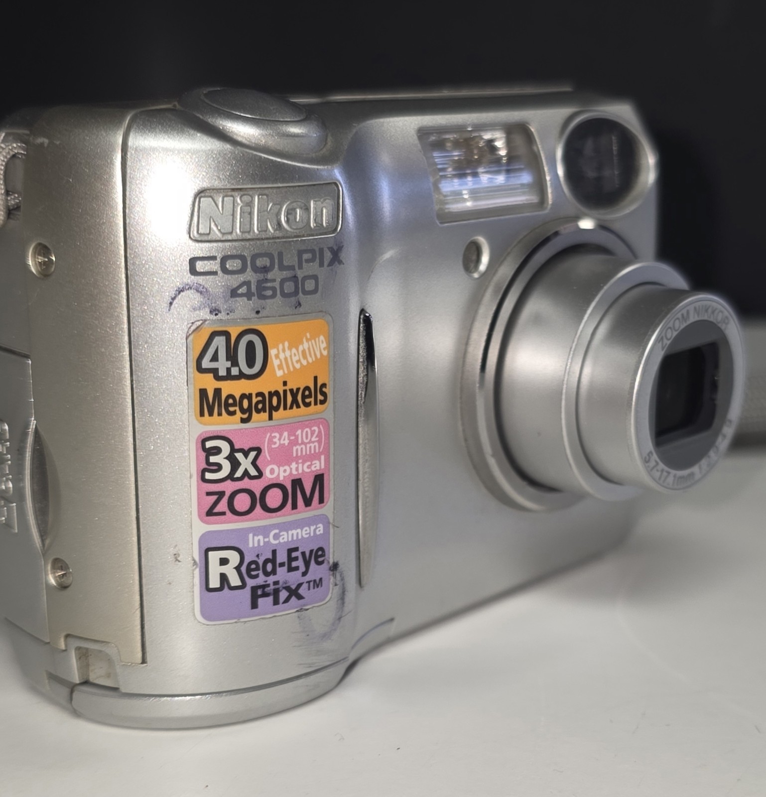 Nikon Digital Camera Coolpix 4600 4.0MP Silver Tested