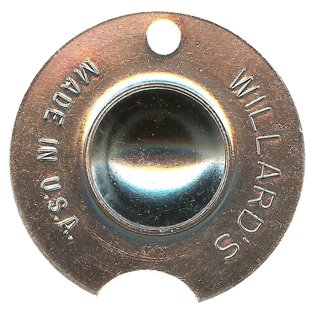 Willard's Pool Cue Tip Shape Tool Willards Dime Radius Champ Shaper