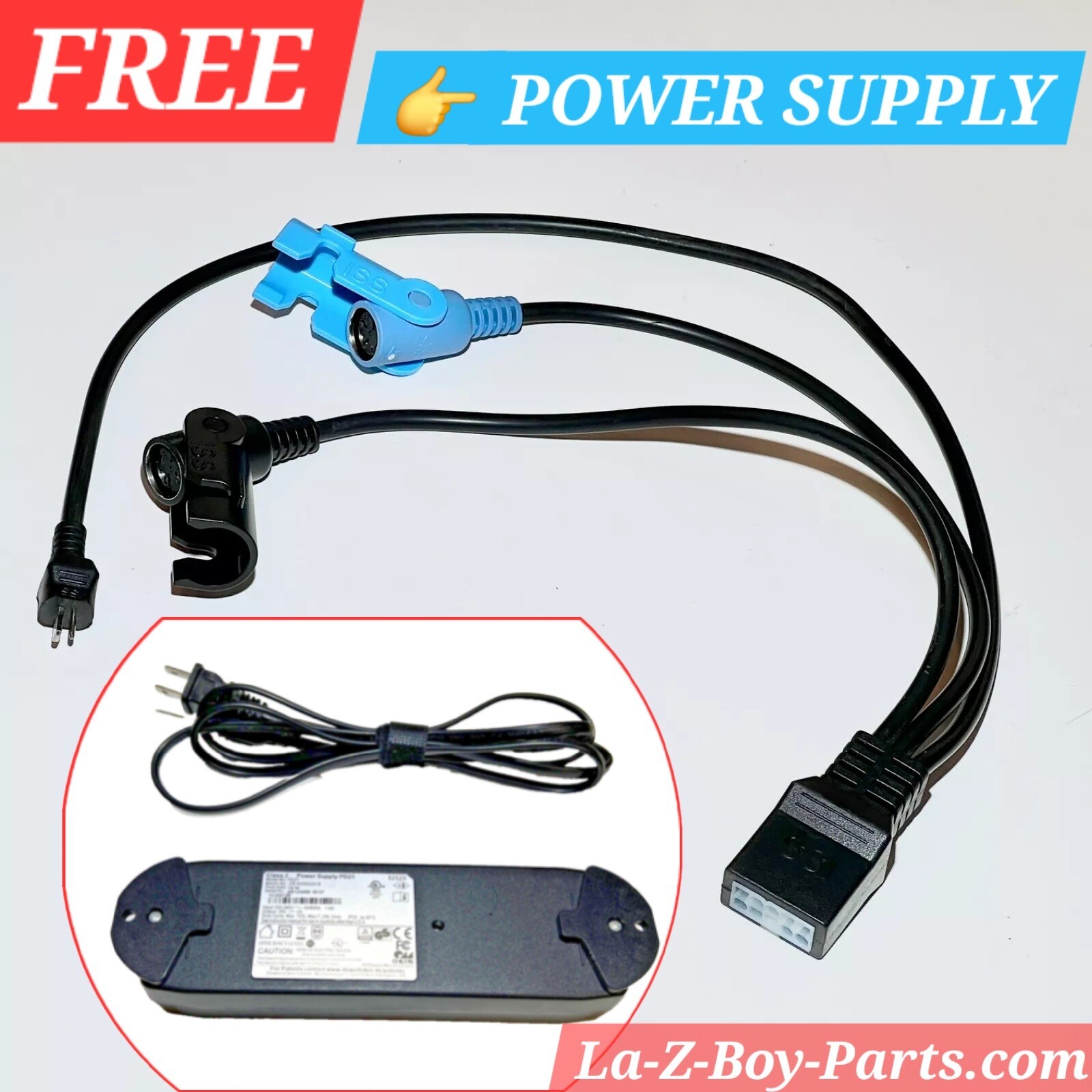 FREE PD21 La-Z-Boy BLUE CABLE Recliner Remote Wire Harness Lazy 10.000113 14651T