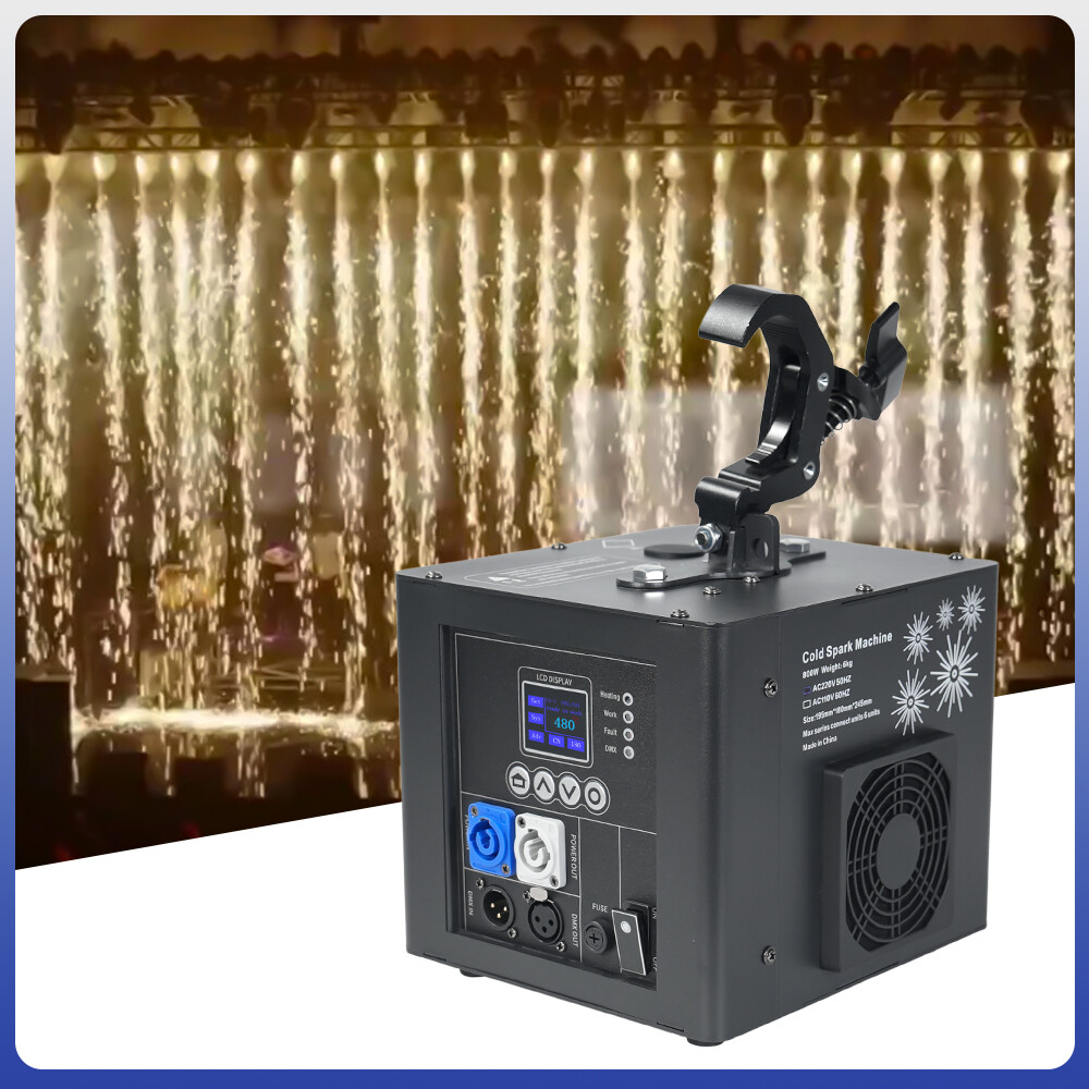800W Cold Spark Machine Waterfall Hanging Stage Effect Wedding Party Club Indoor