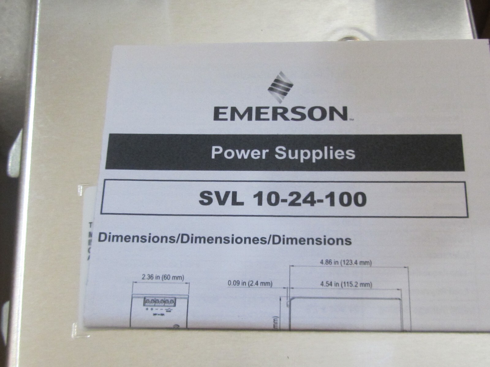 EMERSON SOLA SVL 10-24-100 Power Supply! MINT IN BOX! Feel The POWER! COOL!