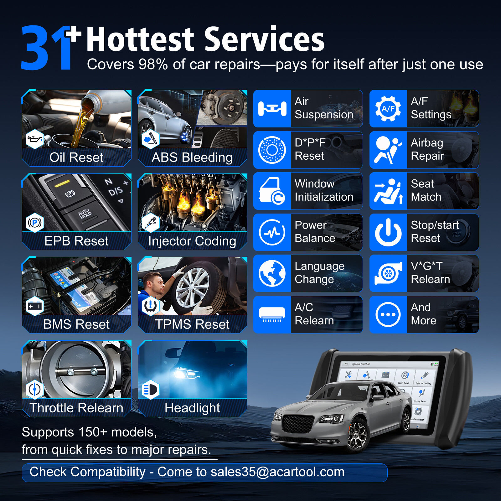 XTOOL IP616 OBD2 Scanner Auto Diagnostic Tool Key Coding IMMO Progrmaming DOIP