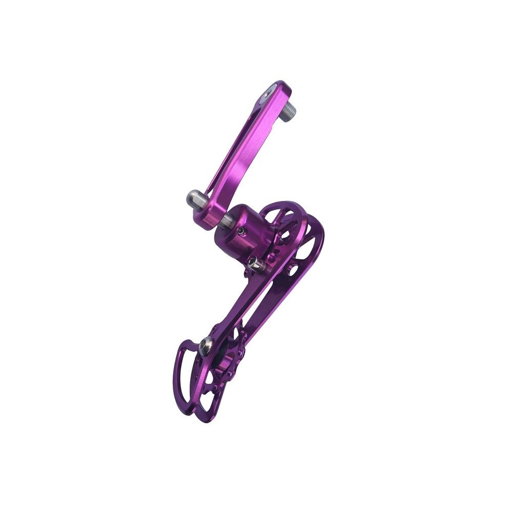 DH Mountain Bike Chain Tensioner Aluminum Alloy 11T Dual Guide Wheels 60mm