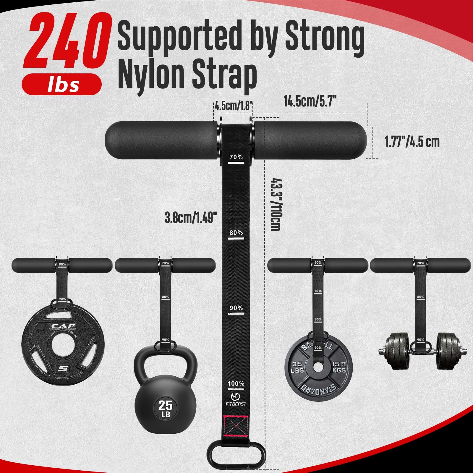 Forearm Strengthener & Exerciser, Wrist Roller with Thicker Handle, Trainer w...