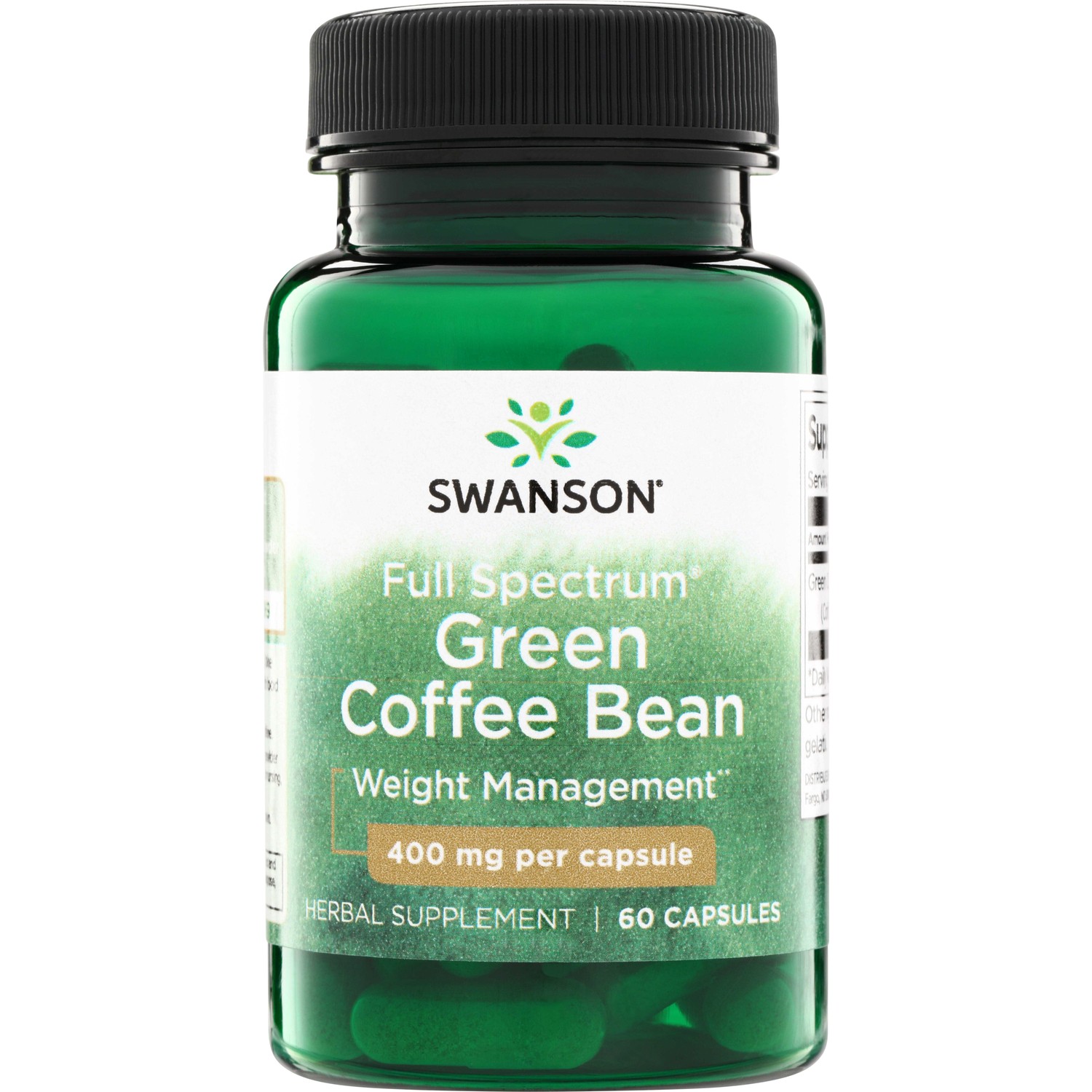 Swanson Full Spectrum Green Coffee Bean 400 mg 60 Capsules
