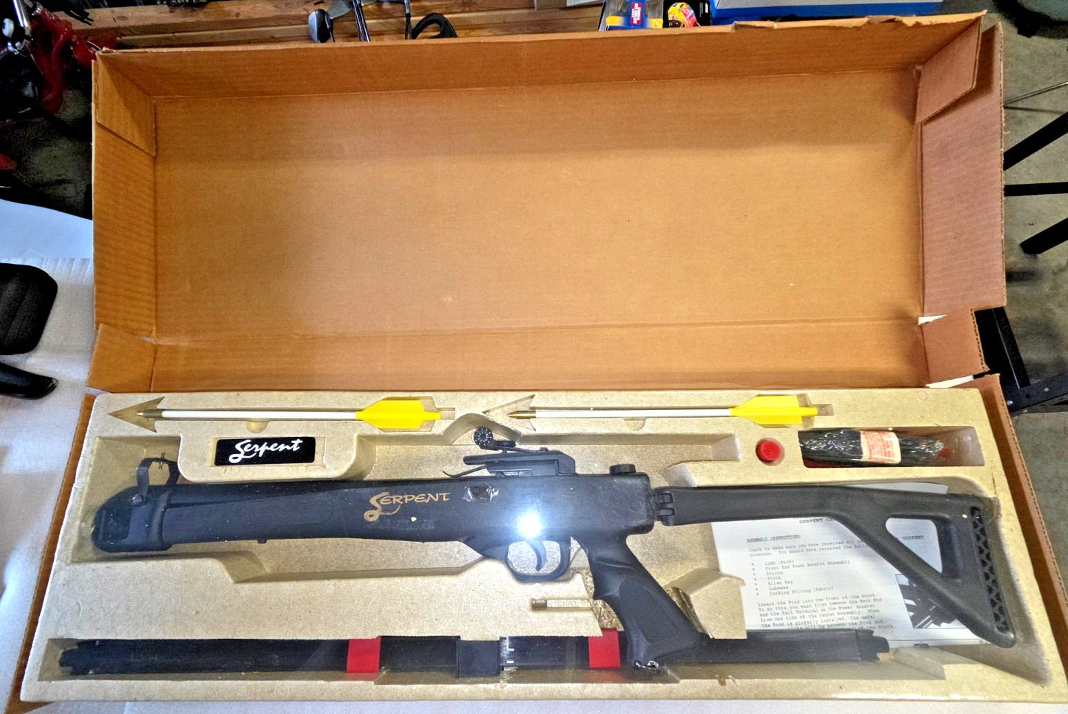 RARE Vintage USA 1980’s Serpent 150 LB Recurve Crossbow FACTORY SEALED FREE SHIP