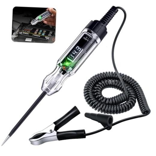 Automotive Test Light, Heavy Duty 5-90V Digital LED Electrical Tester, 5V-90V