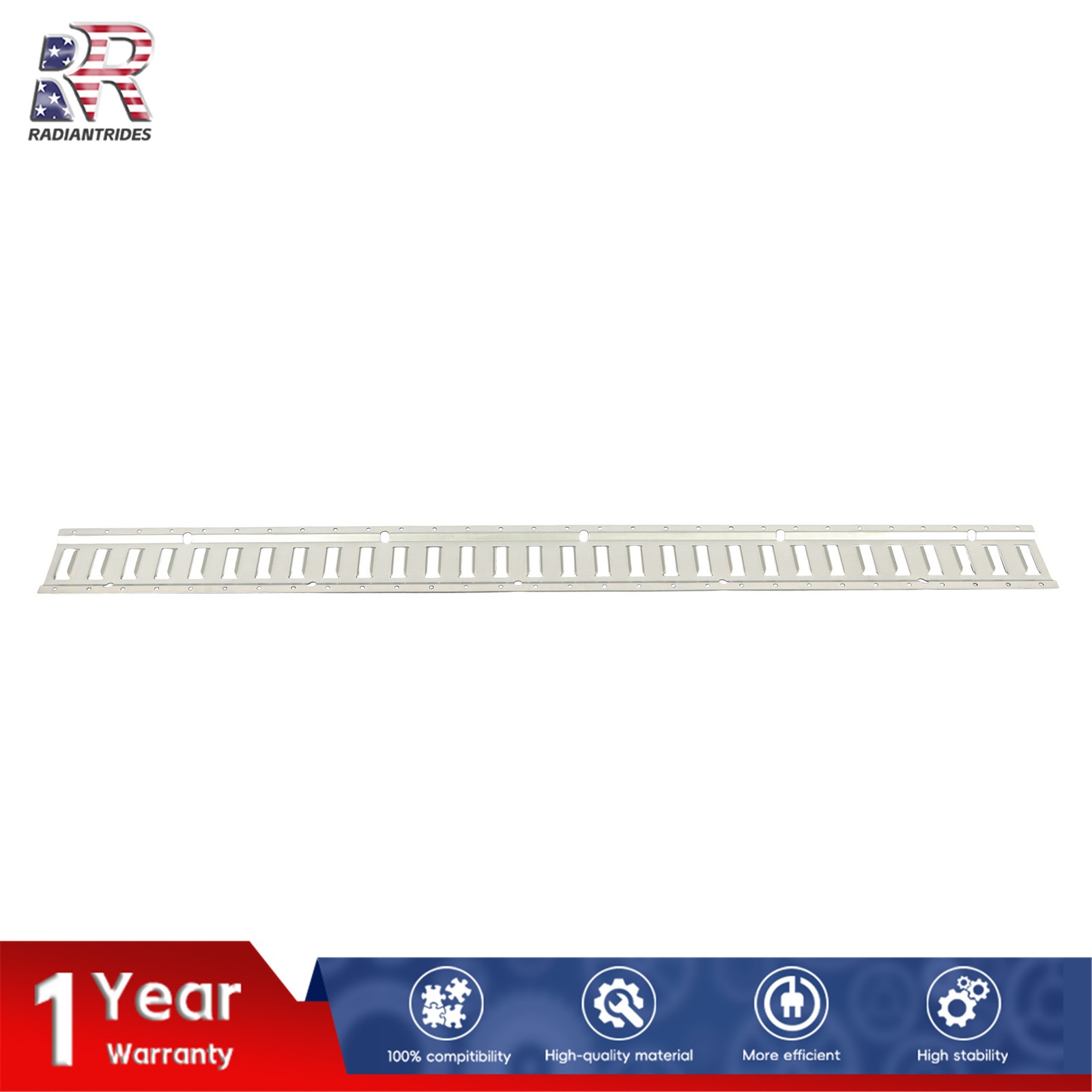 Silver E Track Rail Kit 4 Pieces 5 Foot Length For Utility Cargo Van Tie Down