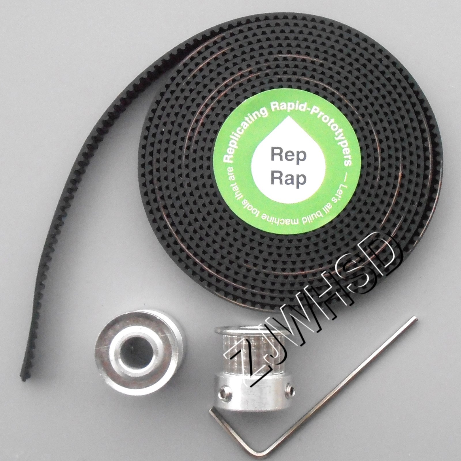RepRap 2x GT2 20T 6.35mm 1/4" Bore Pulleys + 6 Feet Timing Belt Set/ 3D NEMA CNC