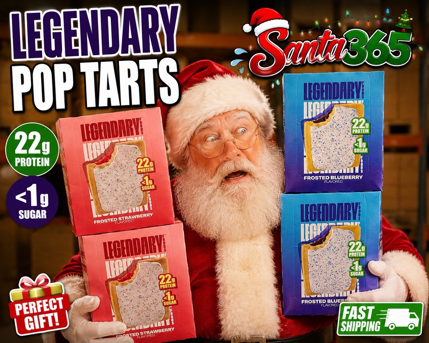 4 Boxes Legendary (32 protein pastry lot)