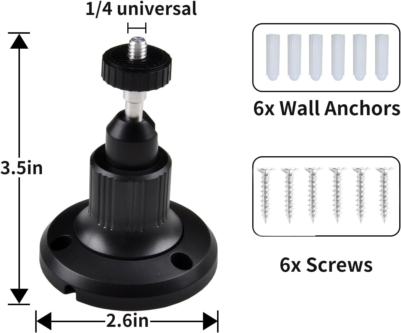 2Pack Eufy Camera Mount,Adjustable Wall Mount Compatible with eufyCam 2C/2C...