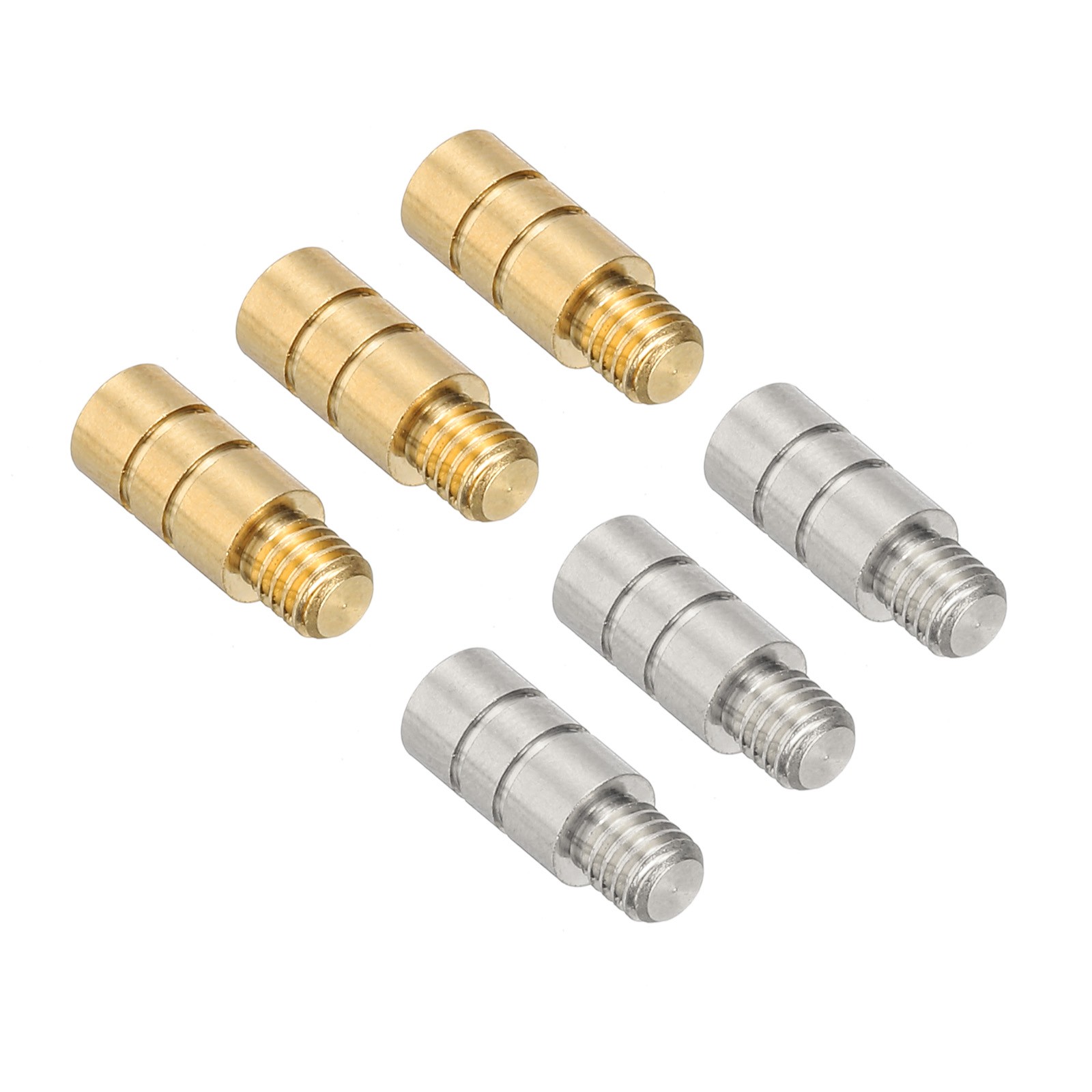 6Pcs Dart Weights 2g Brass Add Accentuator 2BA Thread Gold Silver
