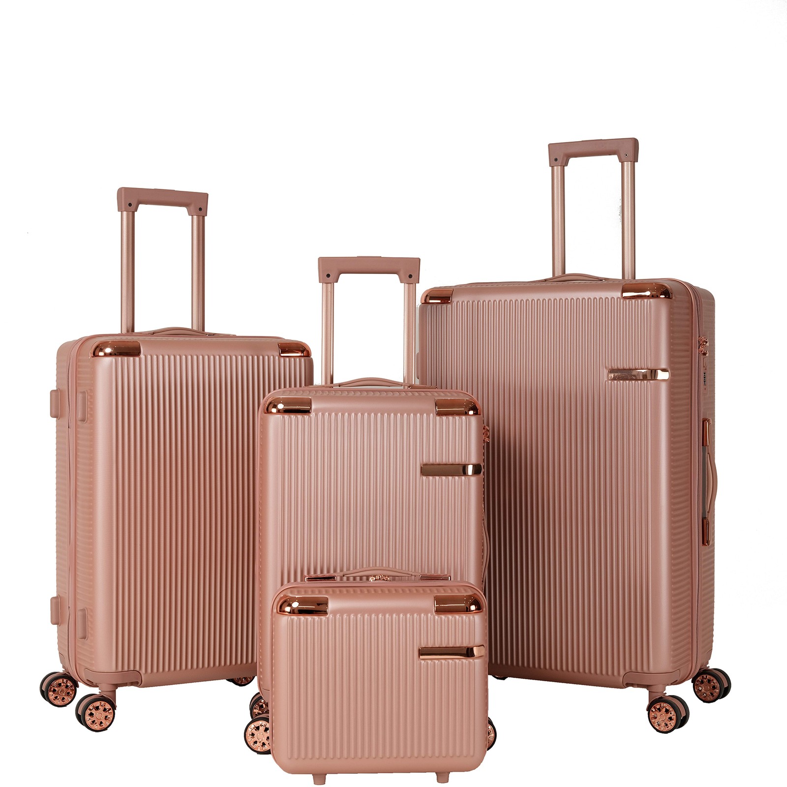 4-piece hard luggage, 360 ° dual rotating four-wheel luggage, password lock