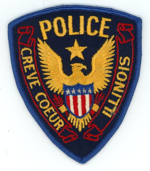 ILLINOIS IL CREVE COEUR POLICE NICE SHOULDER PATCH SHERIFF