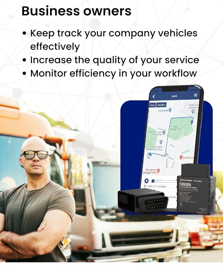 Hidden GPS Tracker for Vehicles Easy Install Battery Connected - 4G LTE
