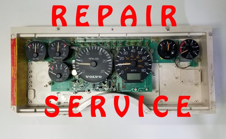 1997 VOLVO SEMI TRACTOR VNL INSTRUMENT CLUSTER REPAIR SERVICE