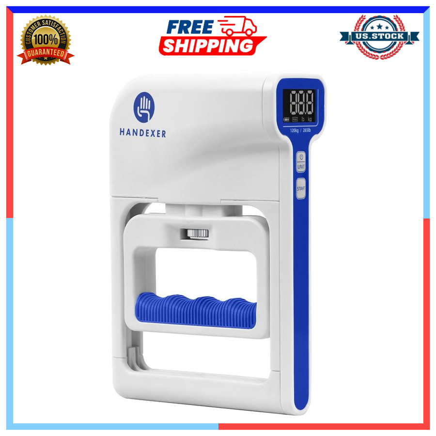 Digital Hand Grip Strength Tester 265lb/120kg LCD Dynamometer Meter