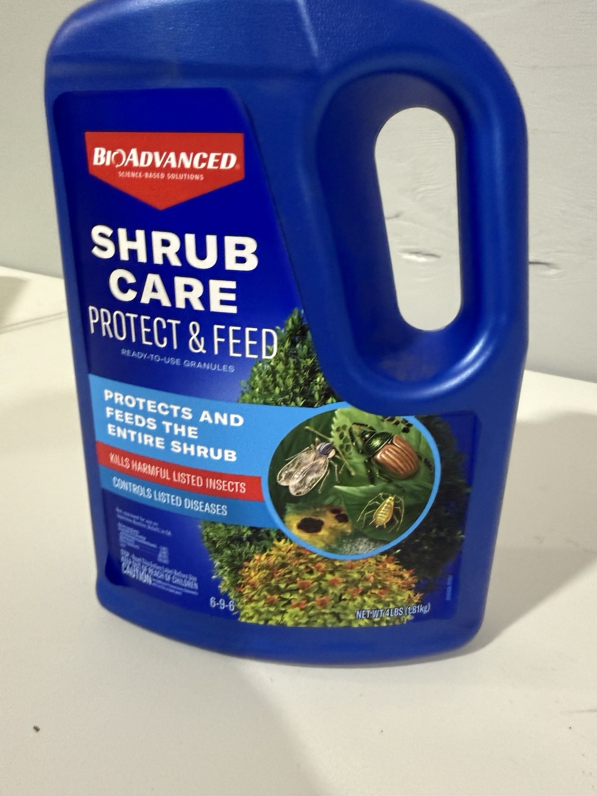 BioAdvanced Shrub Care Protect and Feed 4-lb 6-9-6 Shrub Food UPC 840216200029