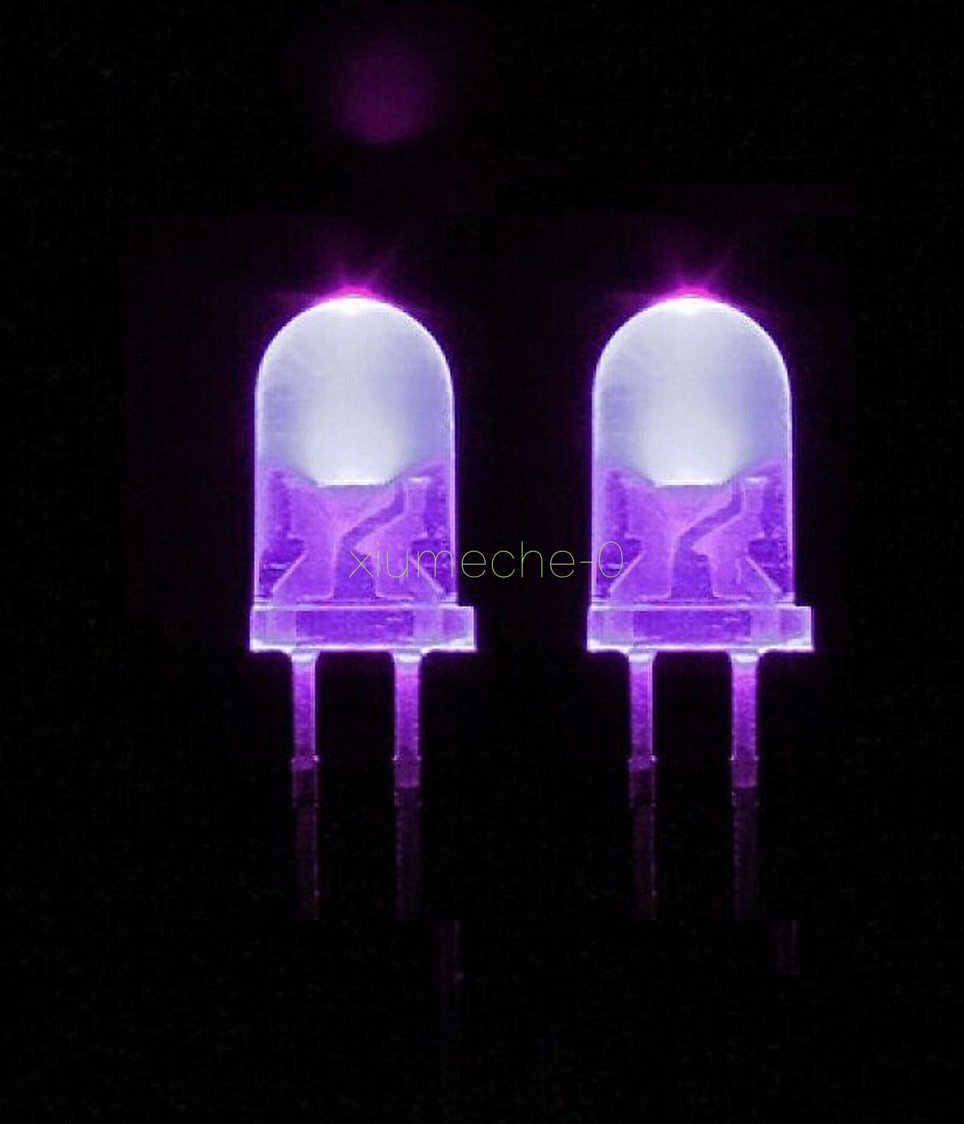 20pcs F5 5mm Round Ultra Violet LED UV Light 390-395nm Purple Lamp