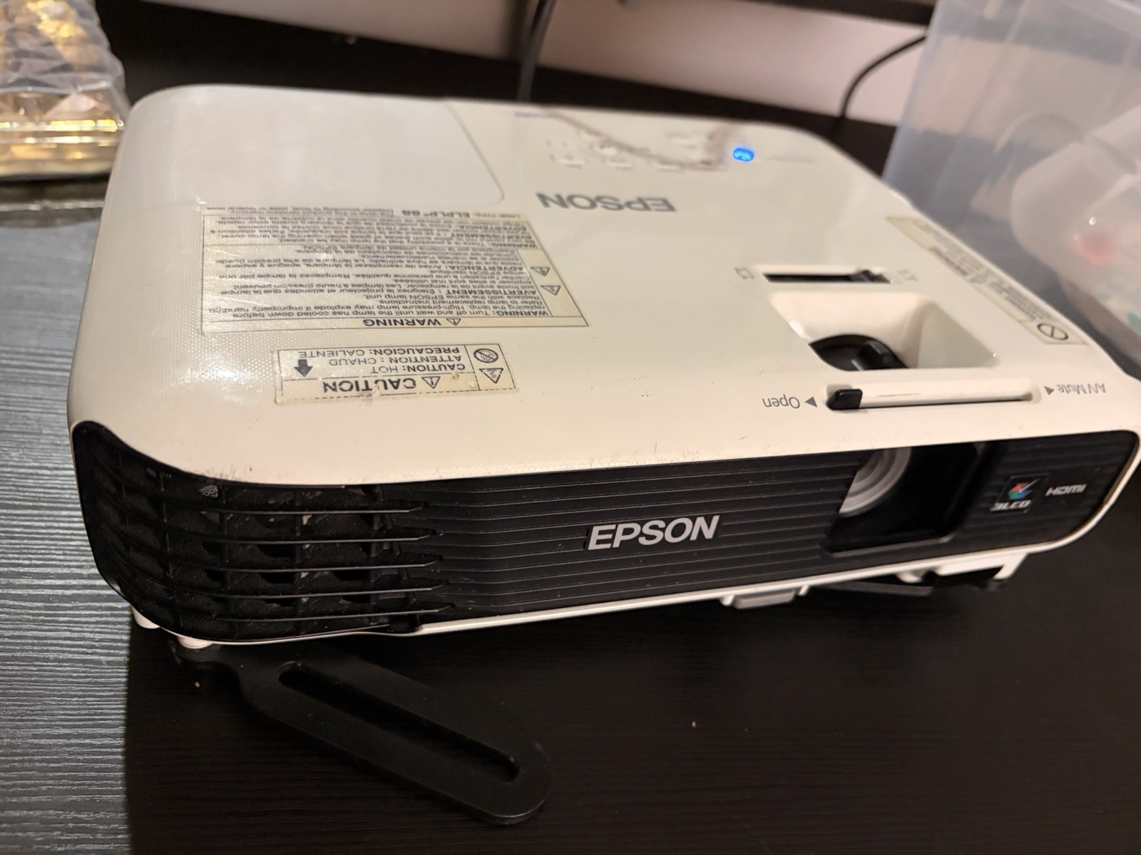 Epson VS240 Projector 3LCD HDMI w/ Power Cable