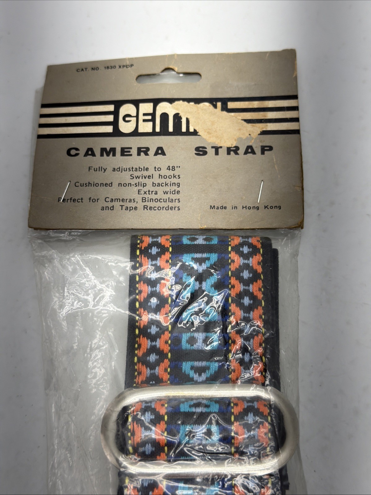 Vintage Gemini Camera Strap Fully Adjustable 48” Swivel Hooks New