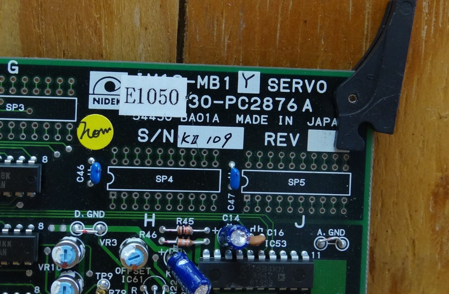 NIDEK IM12 - MB1 Y SERVO BOARD 54430 BA01A