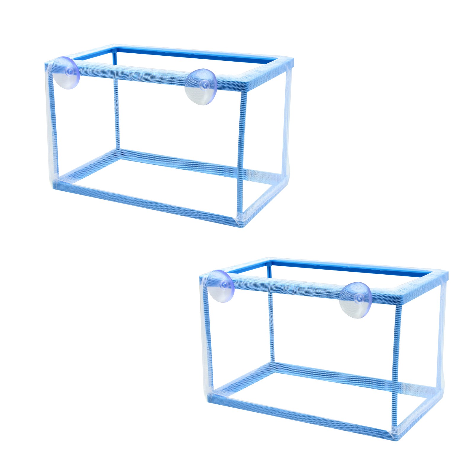 AQUANEAT Fish Tank Breeder 2 pcs Spawn Hatchery Isolation with Suction Cup(USED)