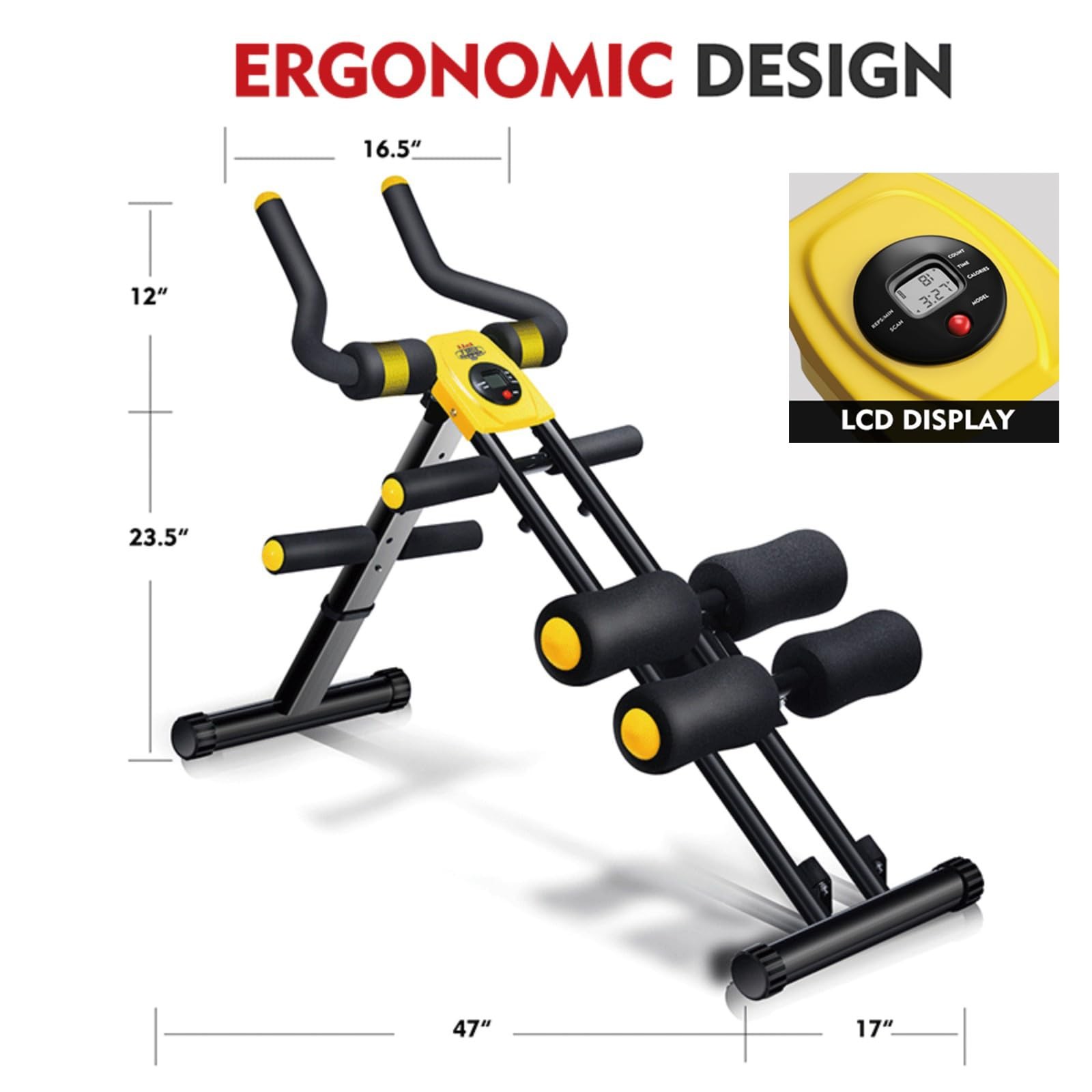 Magic Bb Foldable Ab Workout Machine For Home Gym Adjustable Core Waist Trainer