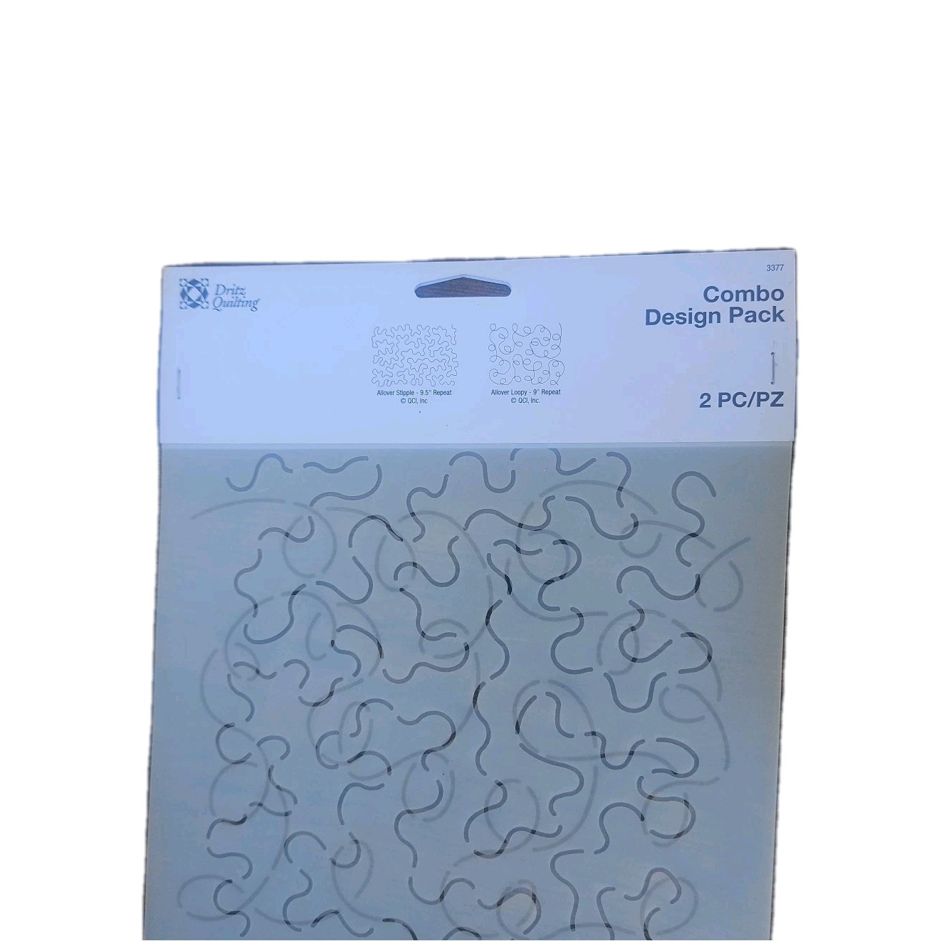 Dritz quilting Combo Design Pack Stensils Square Grid and Clam shell Neverused