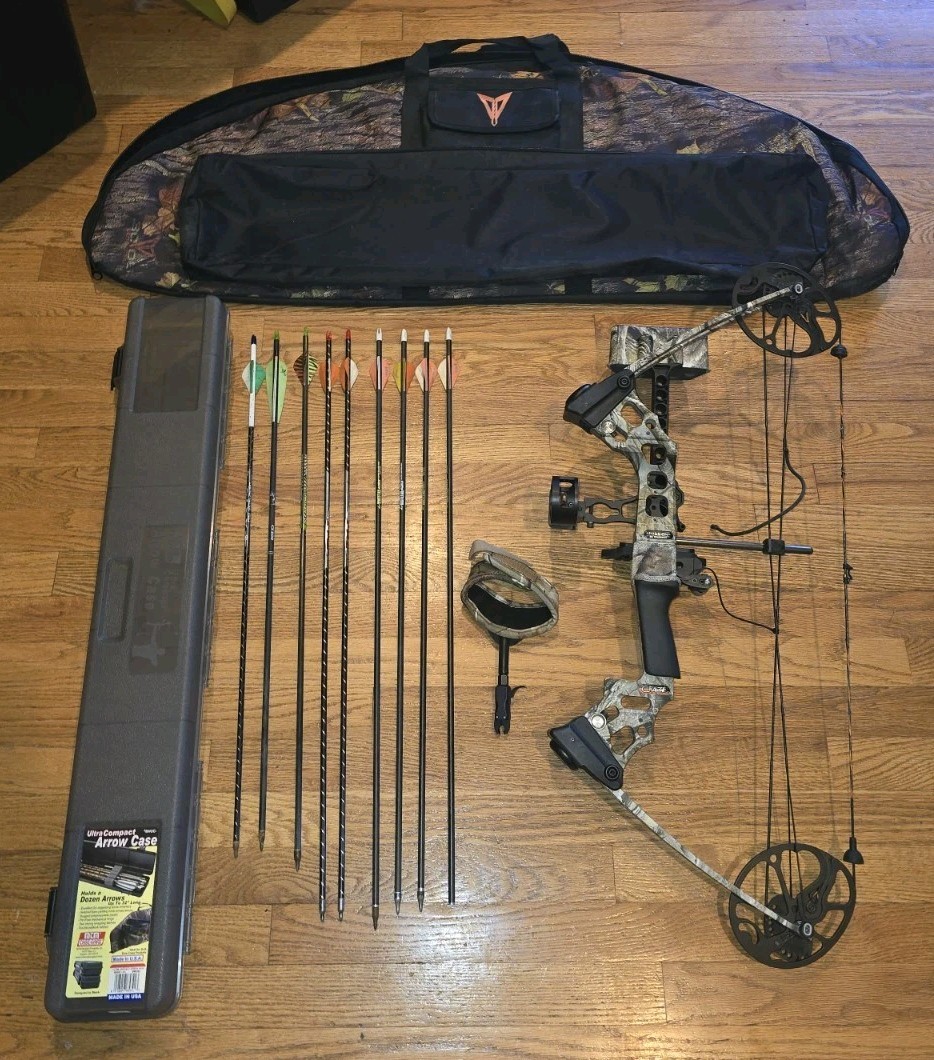 Mission Craze By Mathews Compound Bow Adjustable Draw Complete Set In Case RH