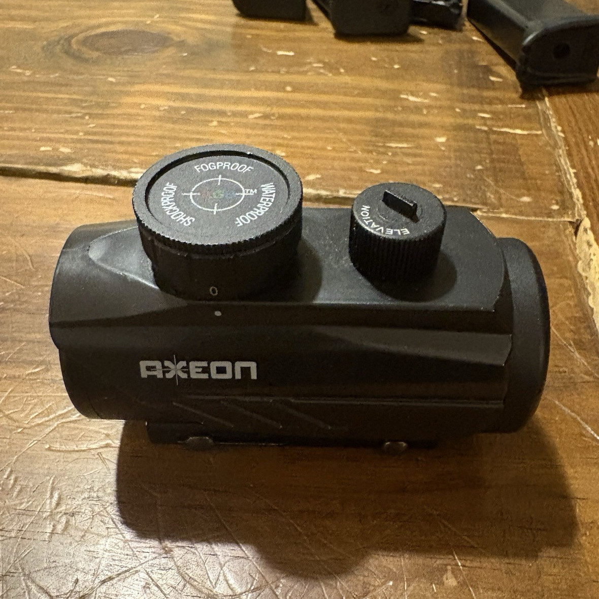 AXEON Red, Green, &Blue Dot Sight 1x Black Rail Mount for Rifle Waterproof