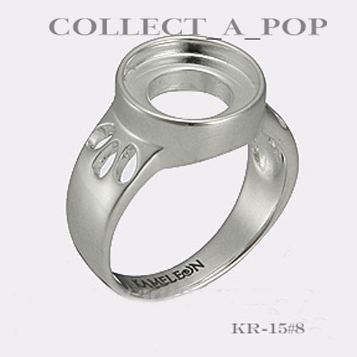 Authentic Kameleon Sterling Silver Ring Cut Out Shoulder Size 5 KR015#5  RETIRED
