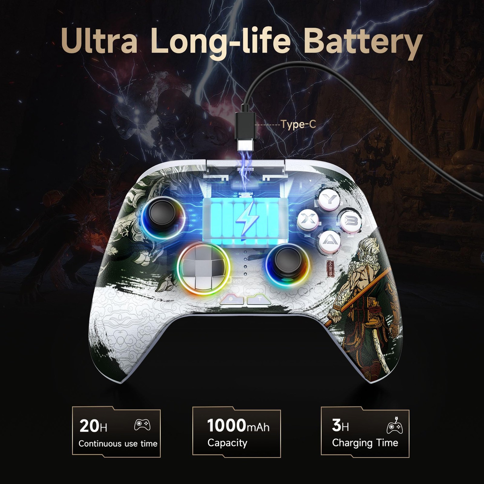 EasySMX X15 PC Controller - Enhanced Wireless Bluetooth multi color