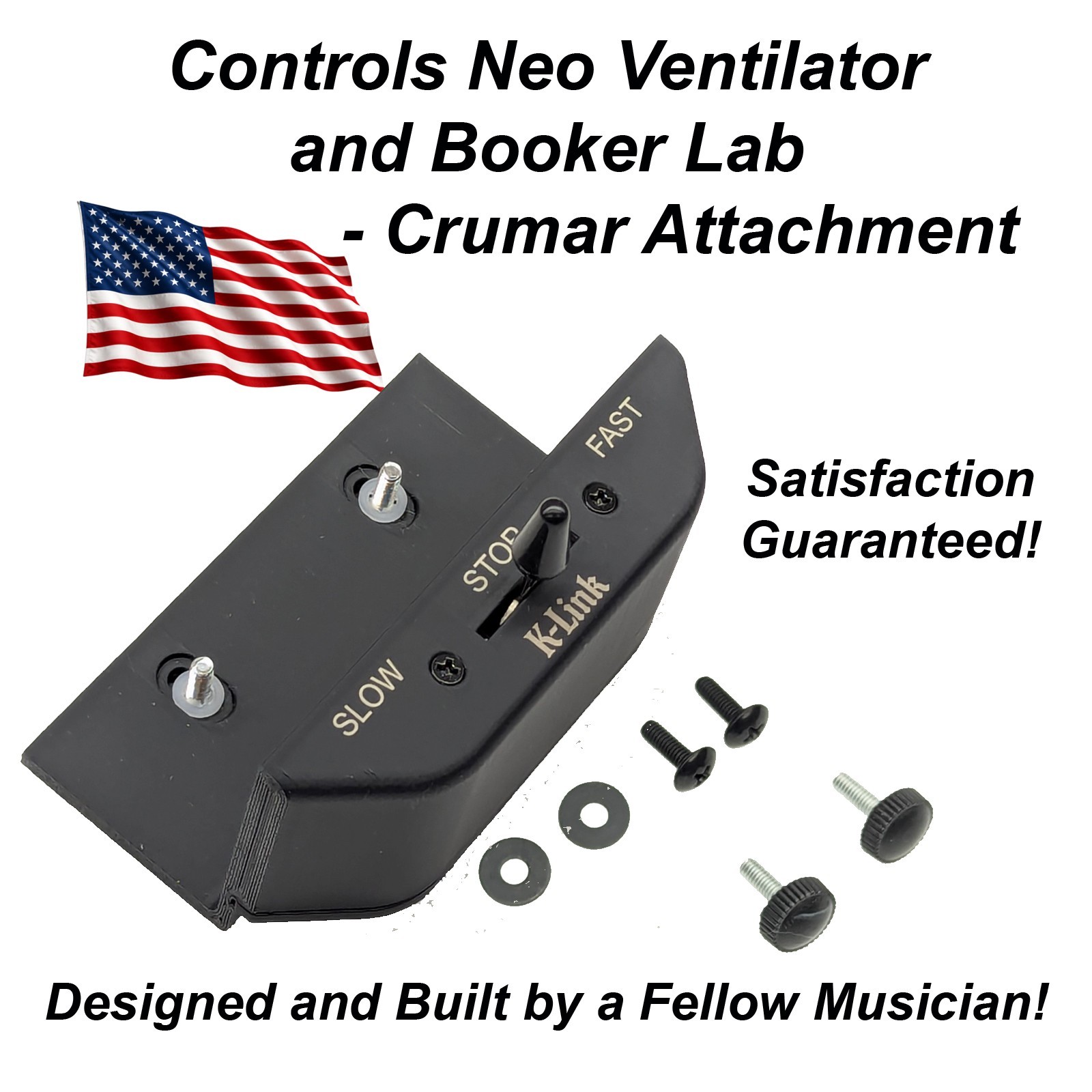 Half Moon Switch ∙ K-Link K-155-MO ∙ Neo Ventilator ∙ Booker Lab ∙ Fits Crumar
