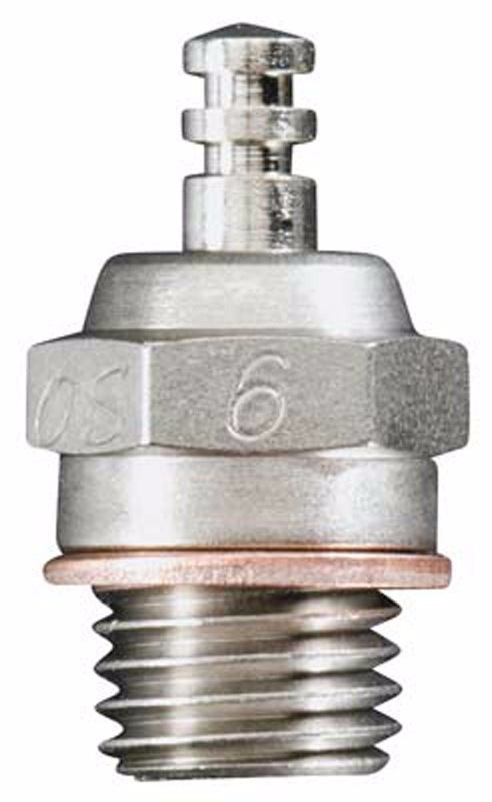 New O.S. #6 A3 Single Hot Air Glow Plug # 71605300 - OSMG2690