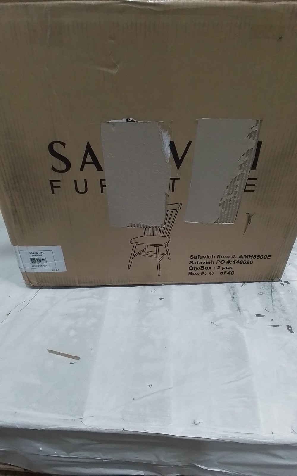 Safavieh PARKER SPINDEL SIDE CHAIR, Reduced Price 2172763441 AMH8500E