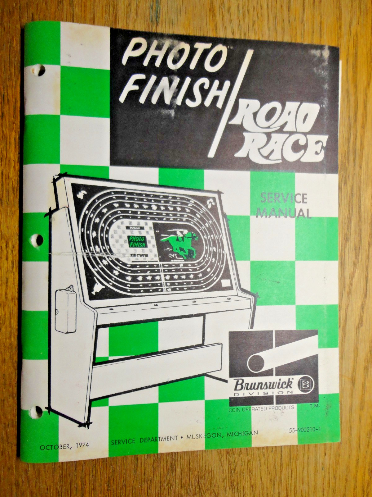 Brunswick Photo Finish, Road Race, Service, Parts, & Schematics Manual