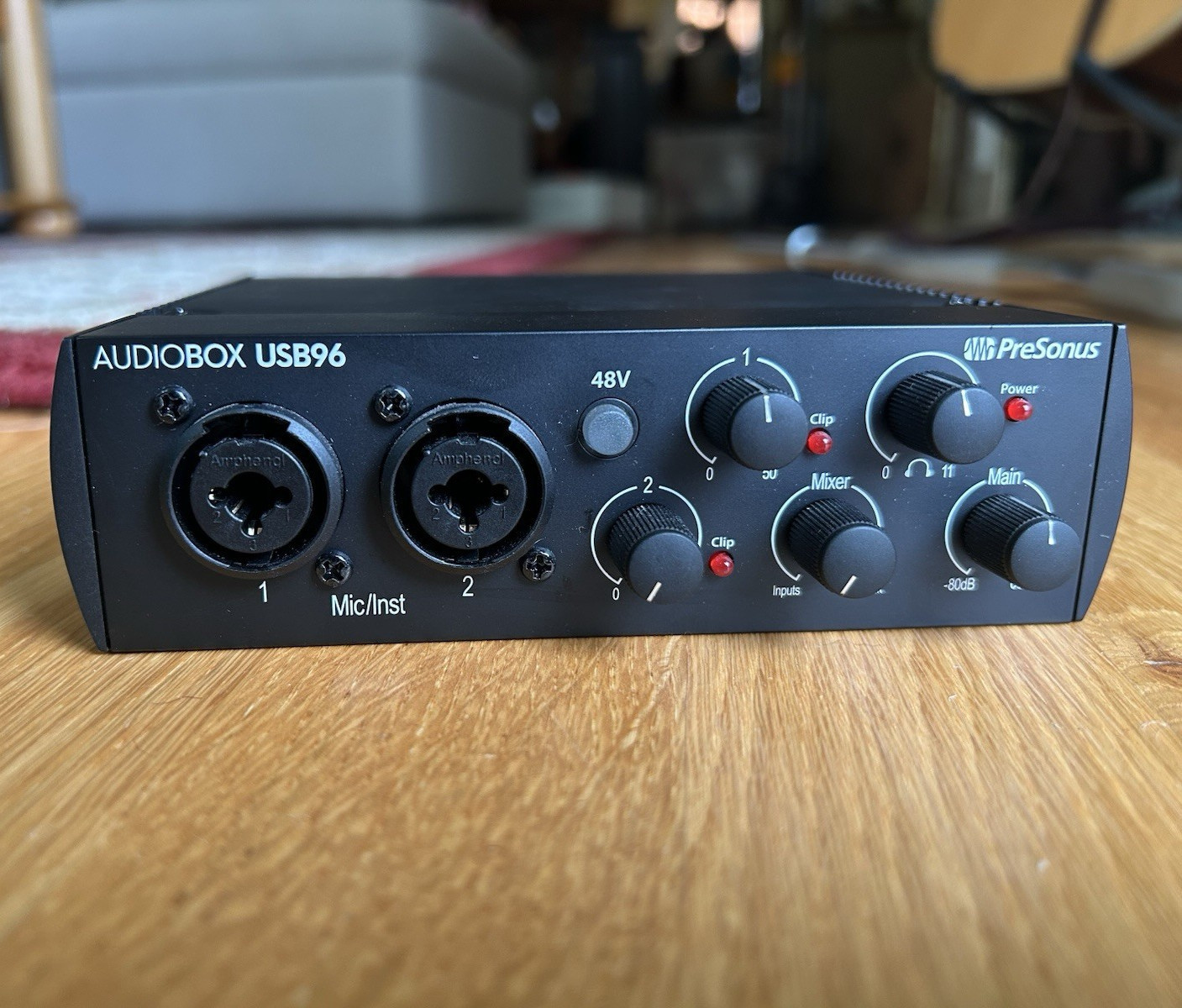 PreSonus AudioBox USB 96 USB Audio Interface, MIDI I/O, Phantom Power, 2 Mic