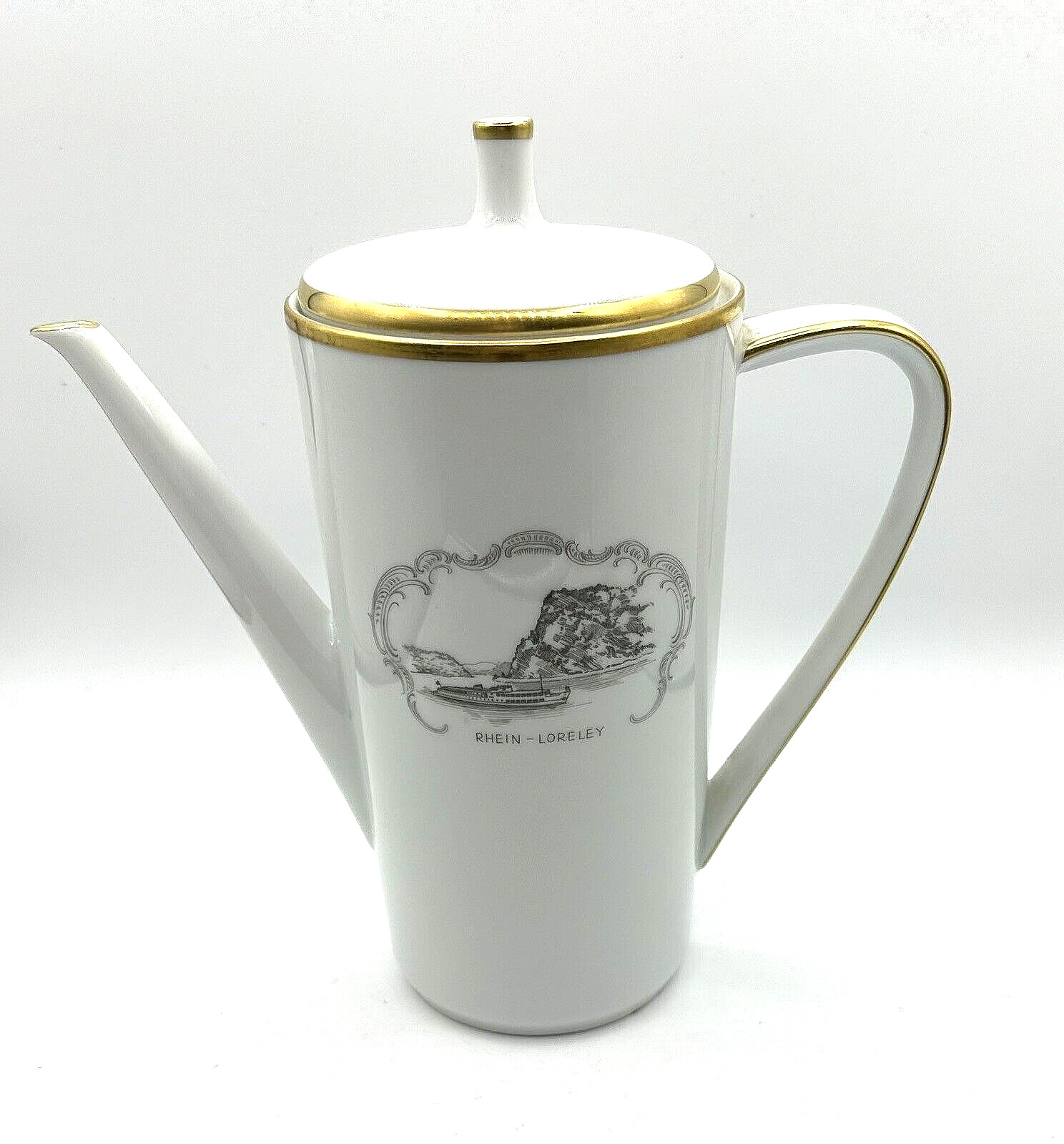 German Coffee Pot Vintage Carafe Hamburg -American Line Vintage Noblesse Cruises
