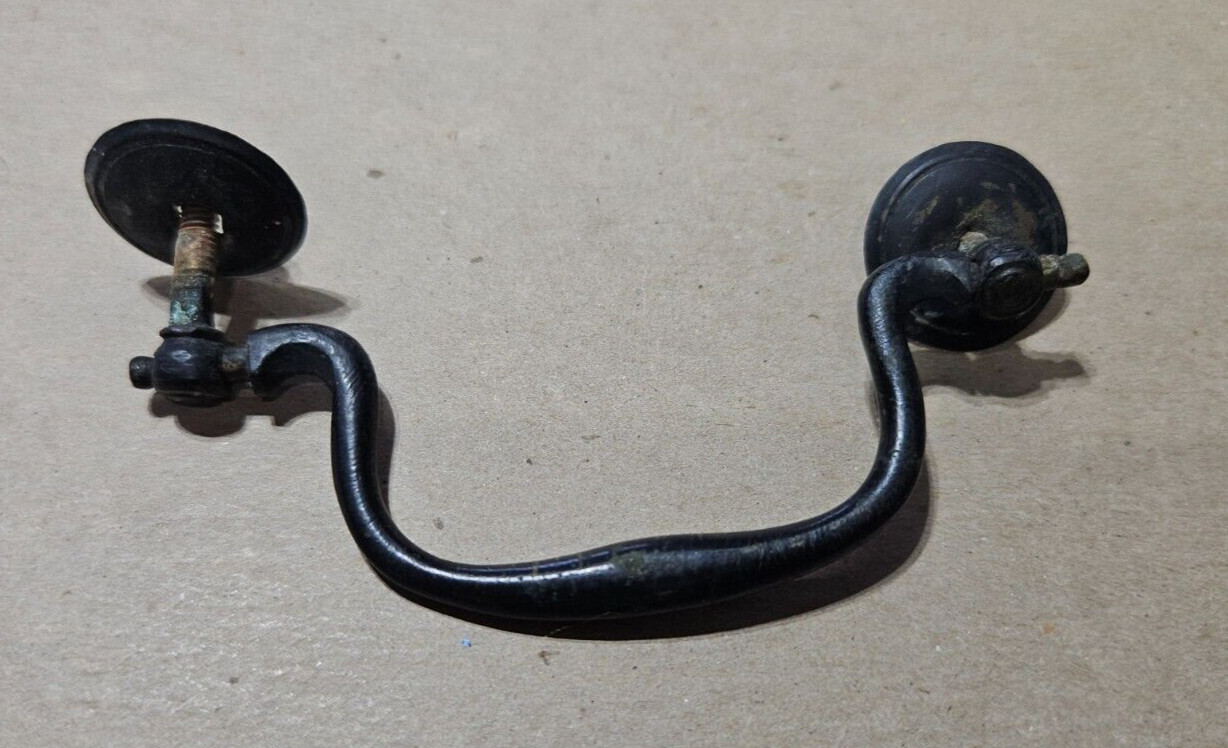 Antique Brass Handle for Microscope Box with Washers and Nuts