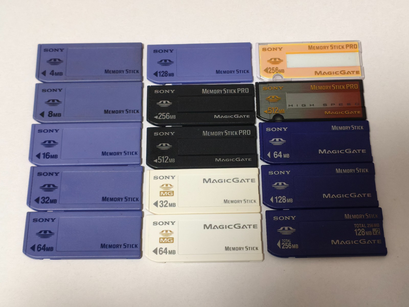 Sony Memory Stick 4MB–512MB Various Capacities Genuine Tested