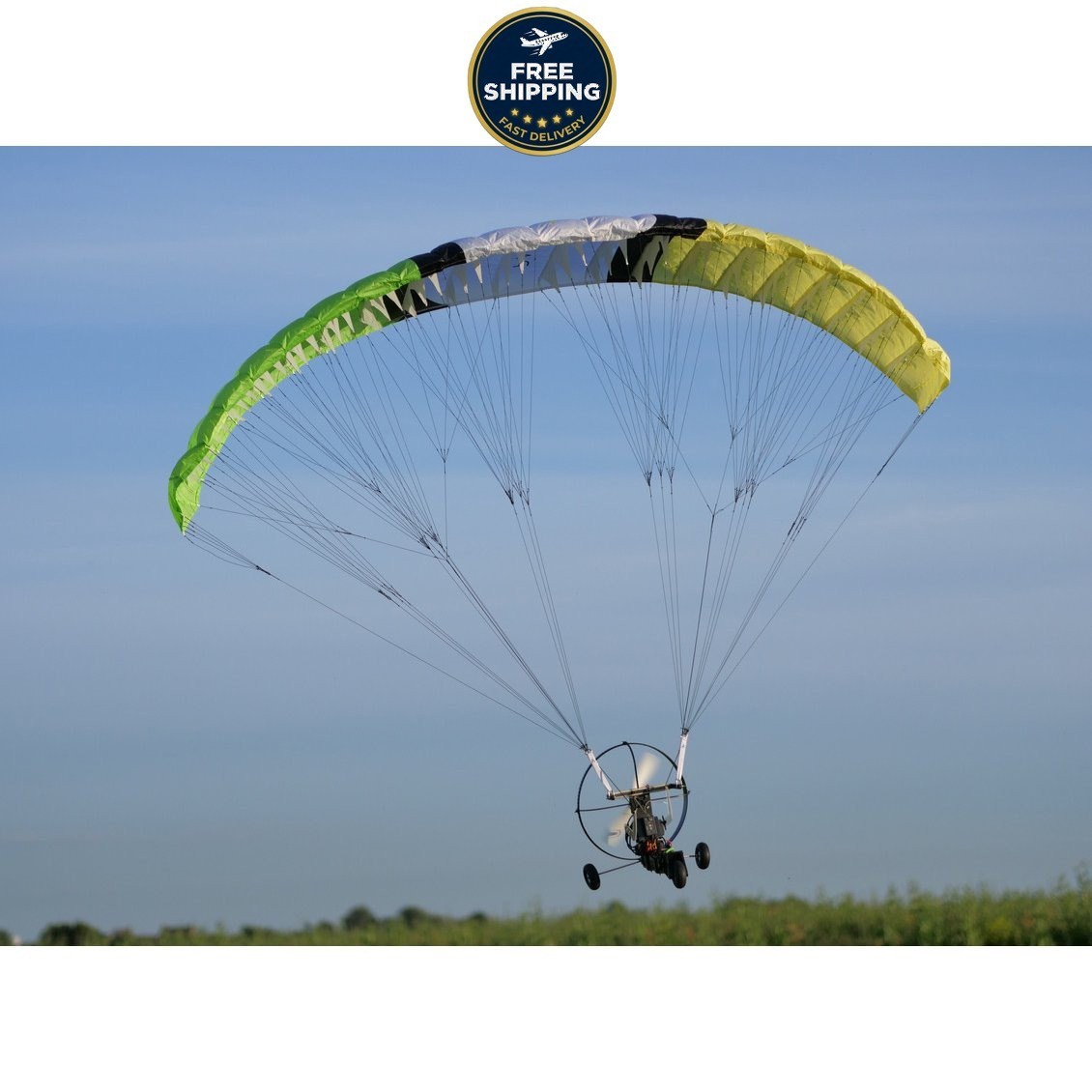 H-King Paramotor V2 RC Airplane 2400mm PNF with LED Light Bar - NEW - SALE