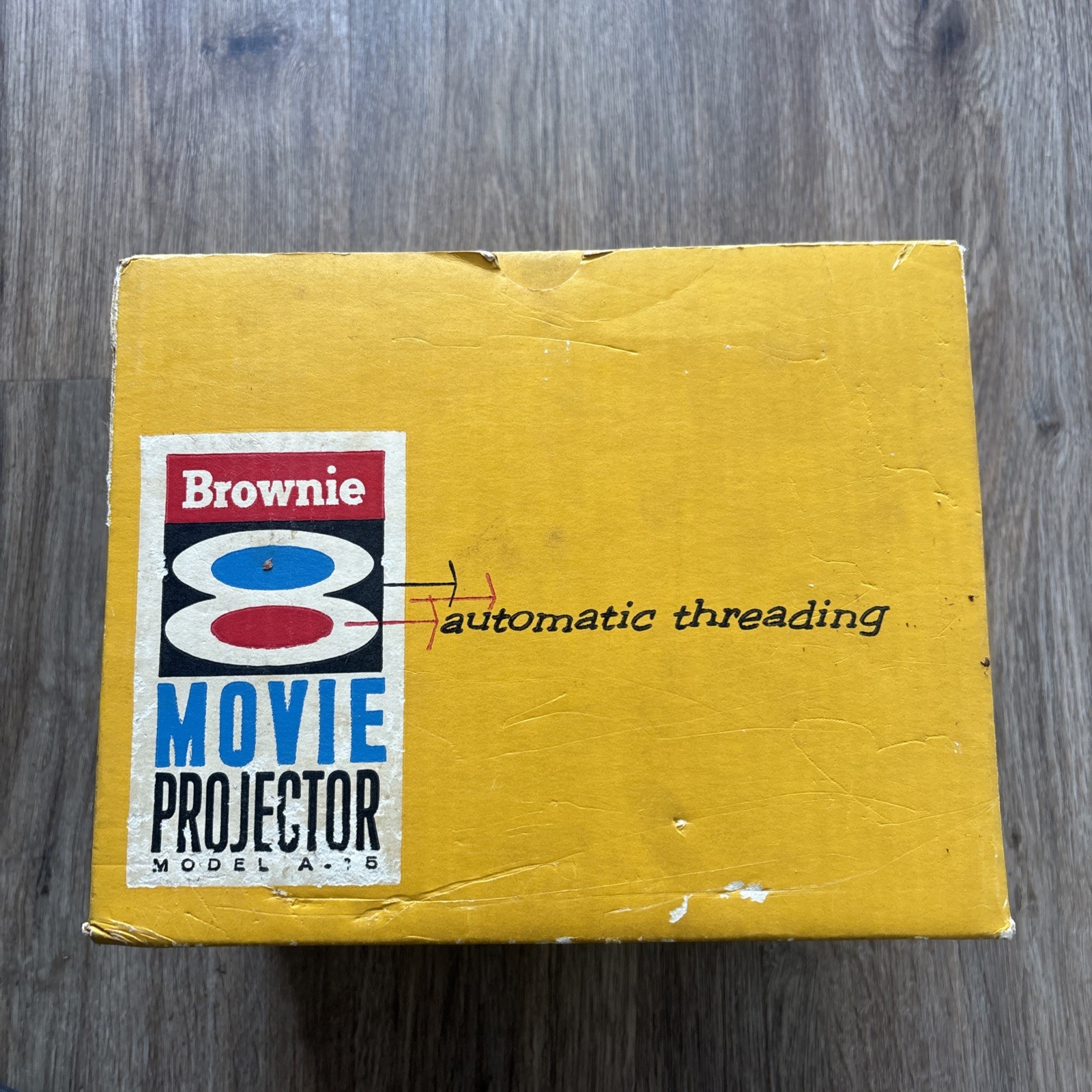Kodak Brownie 8mm Movie Projector Model A-15 In Box Powers On Otherwise Untested