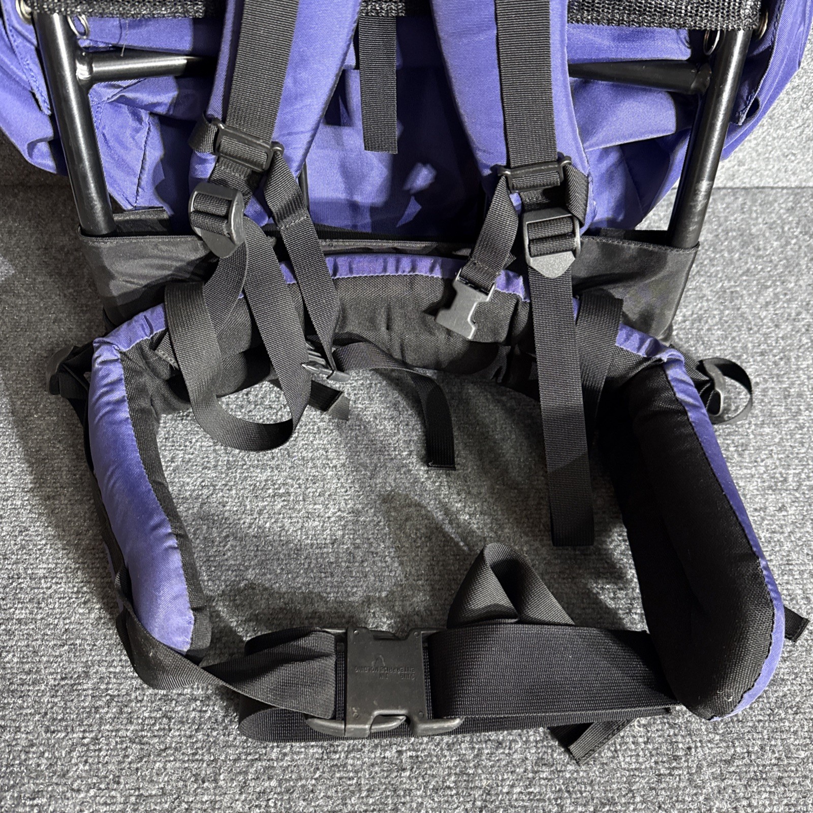Rokk Bristlecone External Frame Hiking Backpack Blue Trail Camping Pack