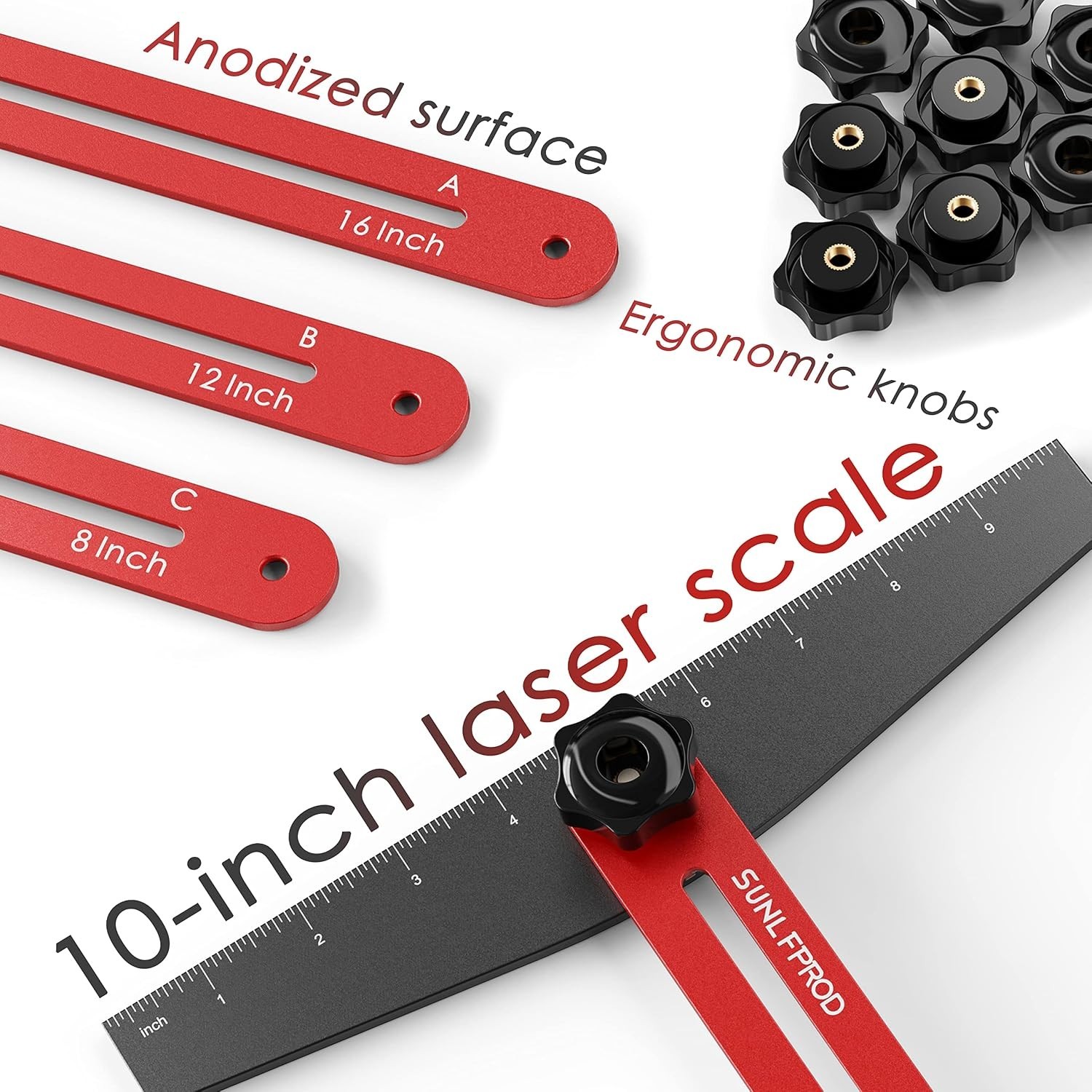 Solid Stair Tread Tool - Precision Stair Measuring Gauge