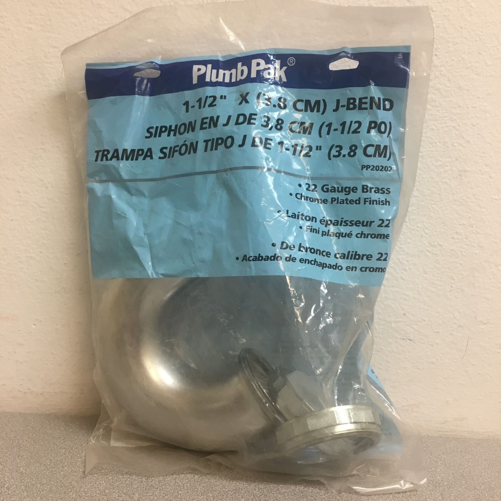 Plumb Pak PP20202 1-1/2 in. D Brass J-Bend