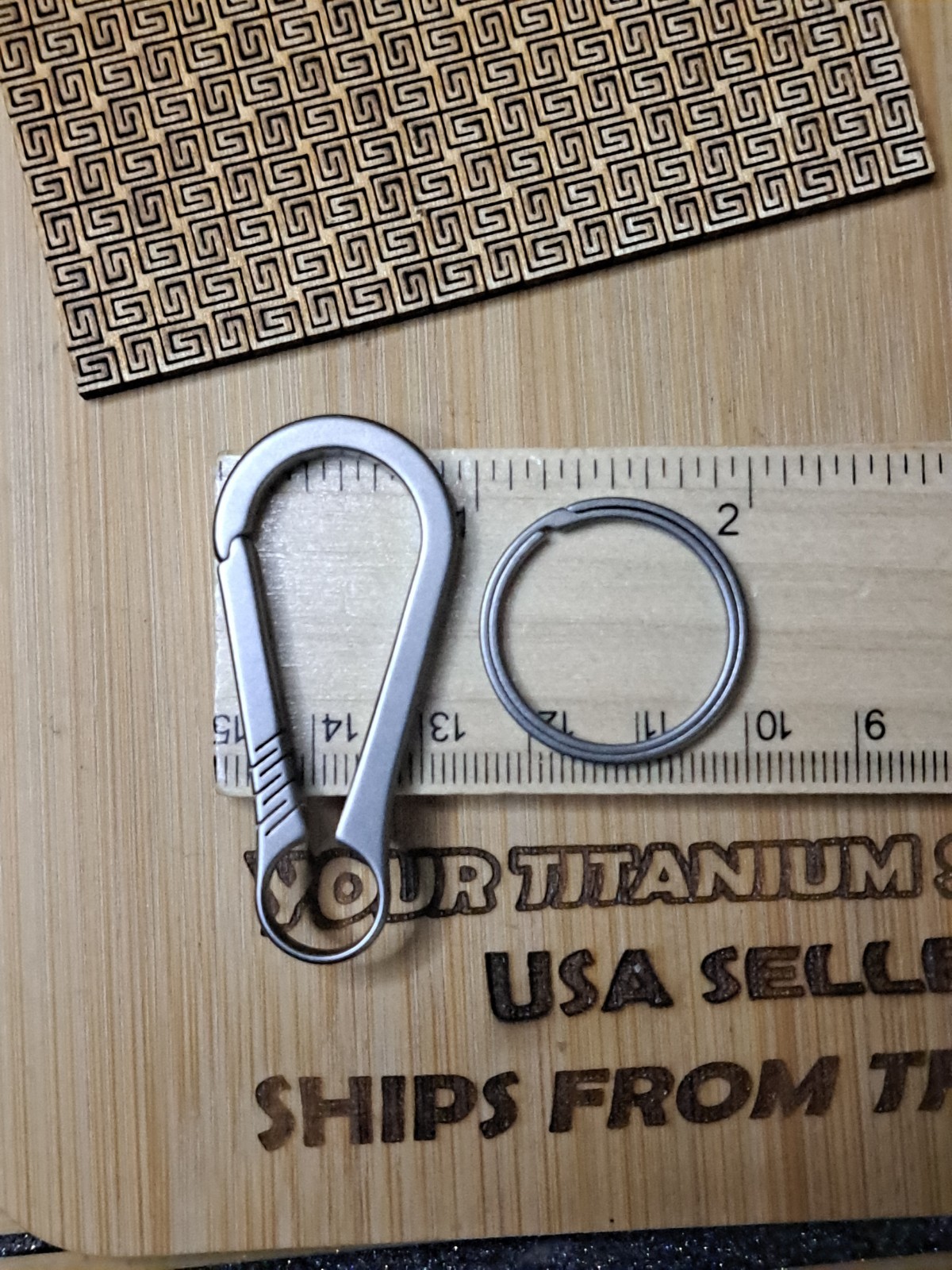 EDC Titanium Carabiner Keychain