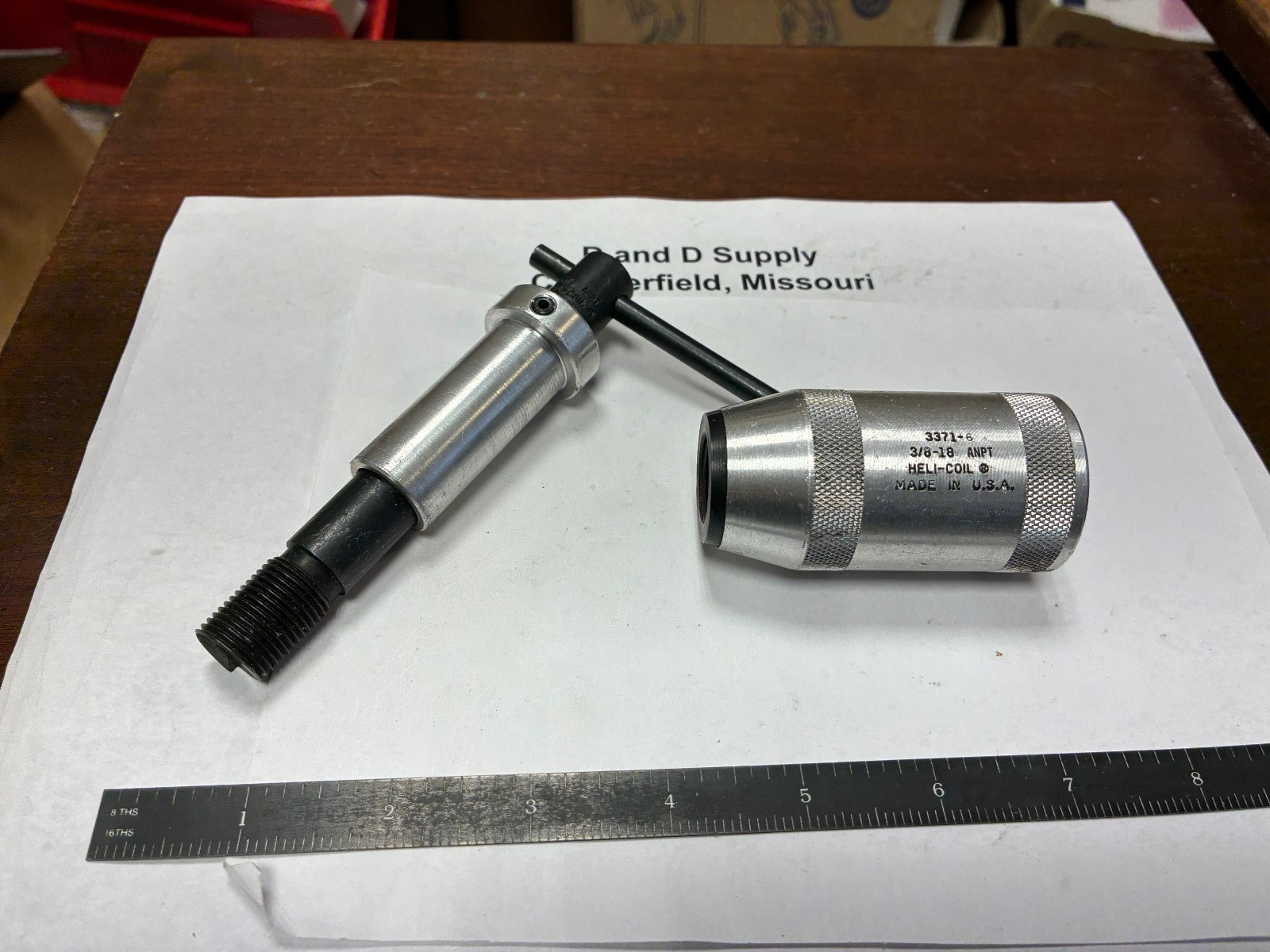 HeliCoil 3371-6,  3/8-18 ANPT, Master Thread Repair Tool, with Pre-Winder