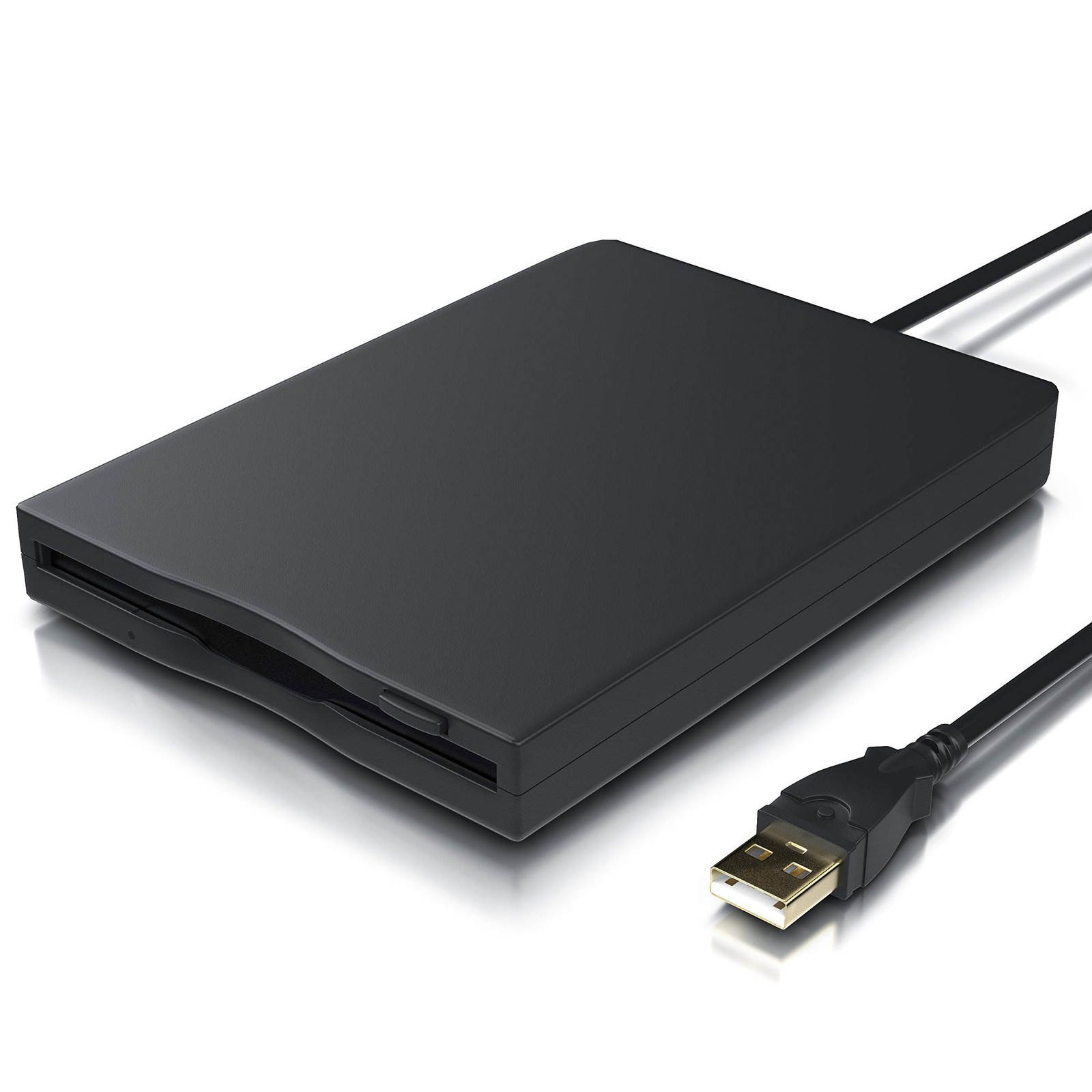 USB 3.5-inch Floppy Disk Drive - External 1.44 MB FDD Reader for Desktop/Lapt...