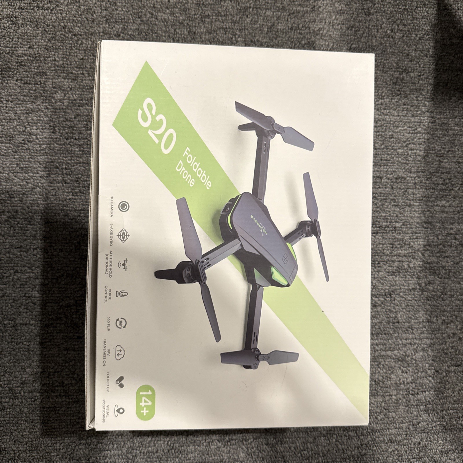 S20 Foldable Drone With HD Camera Grey